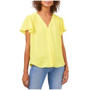 Vince Camuto - Flutter Short Sleeve Blouse | XX-Small | NWT | Sold Out Online